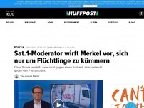 Bild zum Artikel: Sat.1-Moderator wirft Merkel vor, sich nur um Flüchtlinge zu kümmern