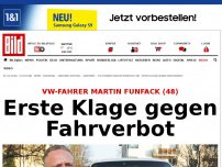 Bild zum Artikel: VW-Fahrer Martin Funfack (48) - Erste Klage gegen Fahrverbot