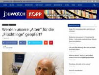 Bild zum Artikel: Werden unsere „Alten“ für die „Flüchtlinge“ geopfert?