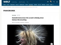 Bild zum Artikel: Deshalb bekommen Sie zurzeit ständig einen kleinen Stromschlag