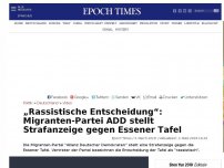 Bild zum Artikel: „Rassistische Entscheidung“: Migranten-Partei ADD stellt Strafanzeige gegen Essener Tafel