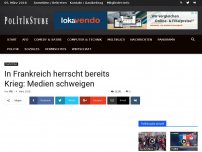 Bild zum Artikel: In Frankreich herrscht bereits Krieg: Medien schweigen