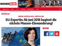 Bild zum Artikel: EU-Expertin: Ab Juni 2018 beginnt die nächste Massen-Einwanderung!