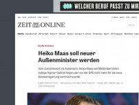 Bild zum Artikel: Große Koalition: Heiko Maas wird neuer Außenminister