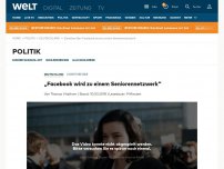 Bild zum Artikel: „Facebook wird zu einem Seniorennetzwerk“