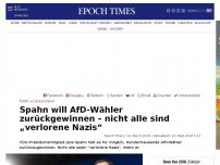 Bild zum Artikel: Spahn will AfD-Wähler zurückgewinnen – nicht alle sind „verlorene Nazis“