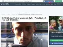 Bild zum Artikel: Ein 85-jähriger Rentner wurde sein Opfer - Polizei jagt mit Foto nach Kriminellen