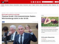 Bild zum Artikel: Baden-Württemberg - Polizei plant verdeckte Ermittlungen – Innenminister Strobl plaudert alles aus