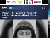 Bild zum Artikel: Messerstecher gesucht! Die Polizei Köln fahndet mit Phantombild nach diesem Mann