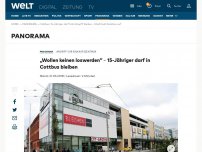 Bild zum Artikel: 15-Jähriger darf nach Messerangriff in Cottbus bleiben