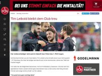 Bild zum Artikel: Tim Leibold bleibt dem Club treu