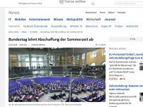 Bild zum Artikel: Bundestag lehnt Abschaffung der Sommerzeit ab