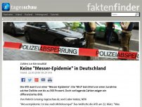 Bild zum Artikel: Kriminalität: Keine 'Messer-Epidemie' in Deutschland