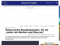 Bild zum Artikel: Österreichs Bundeskanzler: EU ist „mehr als Merkel und Macron“