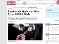 Bild zum Artikel: Ab 1. Mai: Rauchen mit Kindern im Auto: Bis zu 1.000 € Strafe