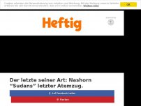 Bild zum Artikel: Der letzte seiner Art: Nashorn “Sudans” letzter Atemzug.