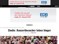 Bild zum Artikel: Studie: Konzertbesucher leben länger