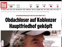 Bild zum Artikel: Auf dem Friedhof - Obdachloser in Koblenz enthauptet