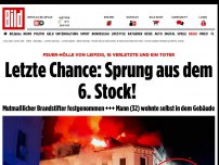 Bild zum Artikel: Flammen-Haus in Leipzig - Polizei fasst mutmaßlichen Brandstifter!