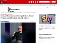 Bild zum Artikel: Heinrich Bedford-Strohm - Ratsvorsitzender der Evangelischen Kirche irritiert von Christen, die AfD wählen