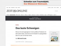 Bild zum Artikel: Leipzig: Das laute Schweigen