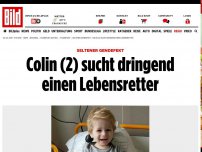 Bild zum Artikel: Seltener Gendefekt - Colin (2) sucht dringend einen Lebensretter