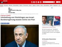 Bild zum Artikel: Einigung mit UNHCR - UN-Organisation siedelt 16.000 afrikanische Flüchtlinge aus Israel in Westen um