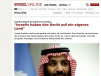 Bild zum Artikel: Saudi-Arabiens Kronprinz bin Salman: 'Israelis haben das Recht auf ein eigenes Land'