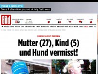 Bild zum Artikel: Kripo fahndet nach Familie - Mutter (27), Kind (5) und Hund vermisst!