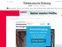 Bild zum Artikel: Unbekannte flexen Hakenkreuz von Kirchenglocke