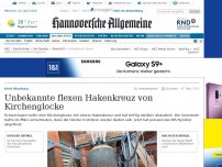 Bild zum Artikel: Unbekannte flexen Hakenkreuz von Kirchenglocke