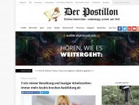 Bild zum Artikel: Trotz mieser Bezahlung und lausiger Arbeitszeiten: Immer mehr Azubis brechen Ausbildung ab