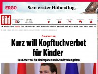 Bild zum Artikel: Ösi-Kanzler - Kurz will Kopftuchverbot für Kleinkinder