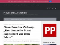 Bild zum Artikel: Neue Zürcher Zeitung: “Der deutsche Staat kapituliert vor dem Islam”