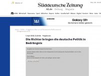 Bild zum Artikel: Die Richter bringen die deutsche Politik in Bedrängnis