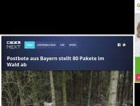 Bild zum Artikel: Postbote aus Bayern stellt 80 Pakete im Wald ab