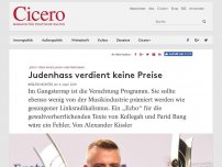 Bild zum Artikel: „Echo“-Preis an Kollegah und Farid Bang - Judenhass verdient keine Preise