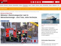 Bild zum Artikel: Teile der Altstadt abgeriegelt - Auto fährt in Münster in Menschengruppe