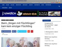 Bild zum Artikel: Beim „Singen mit Flüchtlingen“ kam kein einziger Flüchtling