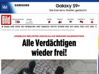 Bild zum Artikel: Berlin-Anschlag vereitelt - Vermutlich keine U-Haft für Verdächtige  