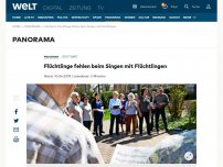 Bild zum Artikel: Flüchtlinge fehlen beim Singen mit Flüchtlingen