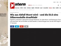 Bild zum Artikel: Frontal 21 deckt auf: Wie aus Abfall Wurst wird – und die DLG eine Silbermedaille draufklebt