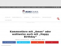 Bild zum Artikel: Kommentiere mit „Amen“ oder wahlweise auch mit“Happy Birthday“