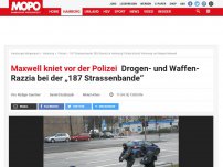 Bild zum Artikel: Polizei kontrolliert Maxwell: Drogen- und Waffen-Razzia bei der „187 Strassenbande“