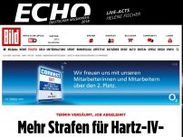 Bild zum Artikel: Termin versäumt, Job abgelehnt - Mehr Strafen für Hartz-IV-Empfänger