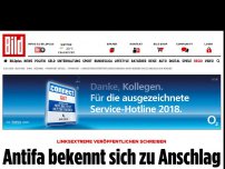 Bild zum Artikel: Schreiben veröffentlicht - Antifa bekennt sich zu Moschee-Anschlag