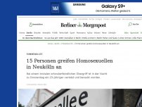 Bild zum Artikel: Sonnenallee : 15 Personen greifen Homosexuellen in Neukölln an