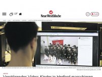 Bild zum Artikel: Herford: Verstörendes Video: Kinder in Herford marschieren im Kampfanzug