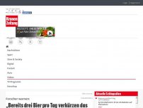 Bild zum Artikel: „Bereits drei Bier pro Tag verkürzen das Leben“