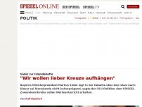 Bild zum Artikel: Söder zur Islamdebatte: 'Wir wollen lieber Kreuze aufhängen'